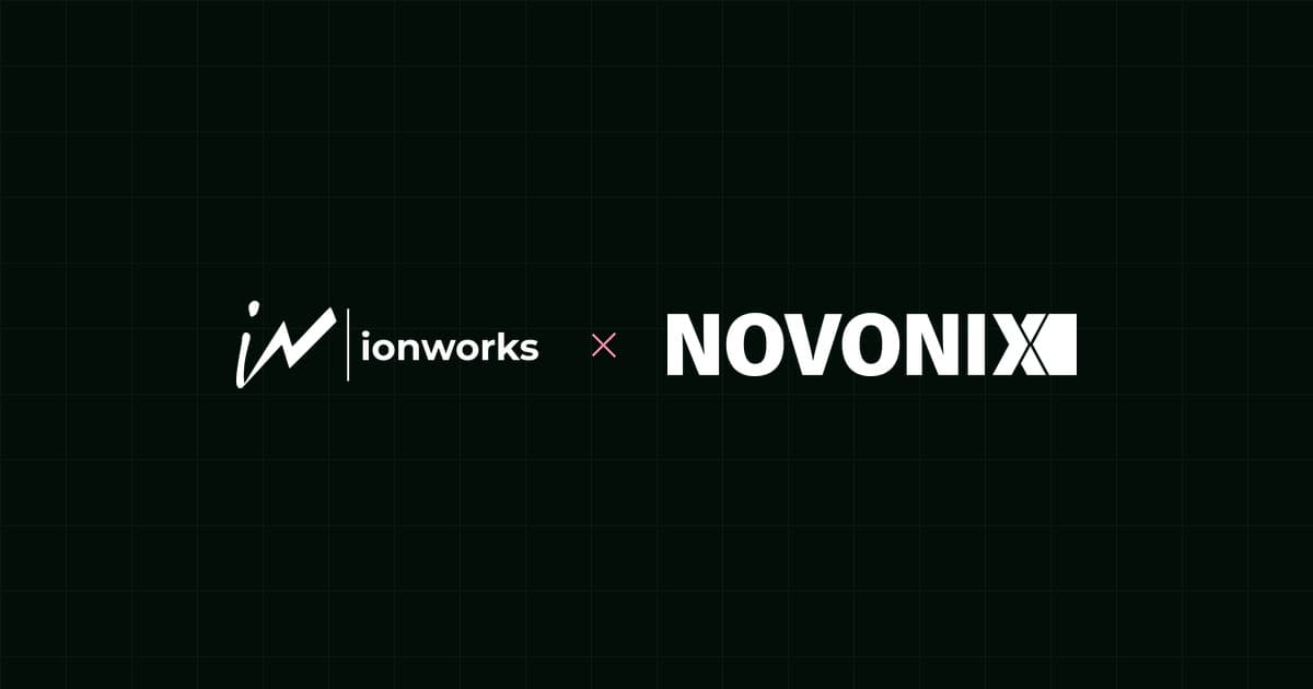Ionworks and NOVONIX BTS collaboration